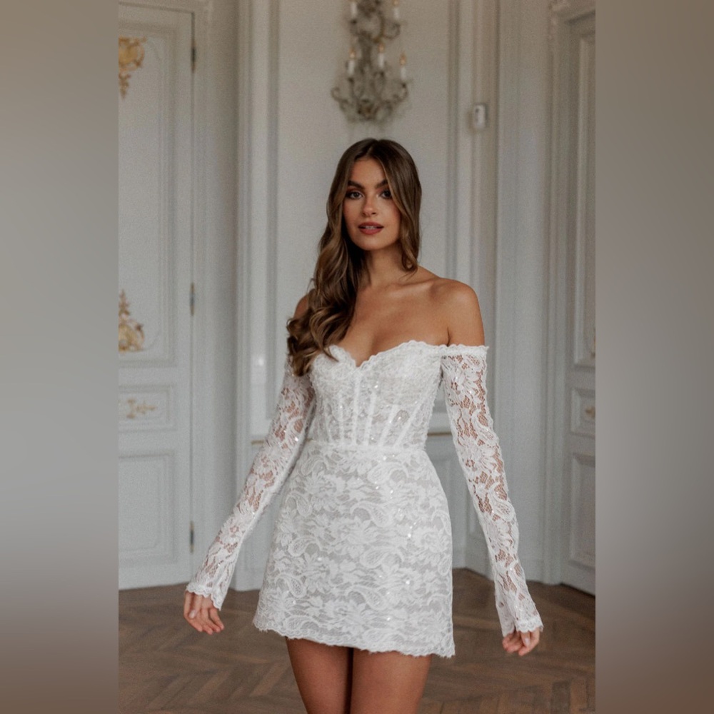 Rosie Etienne “Anna” Bridal Mini Dress
